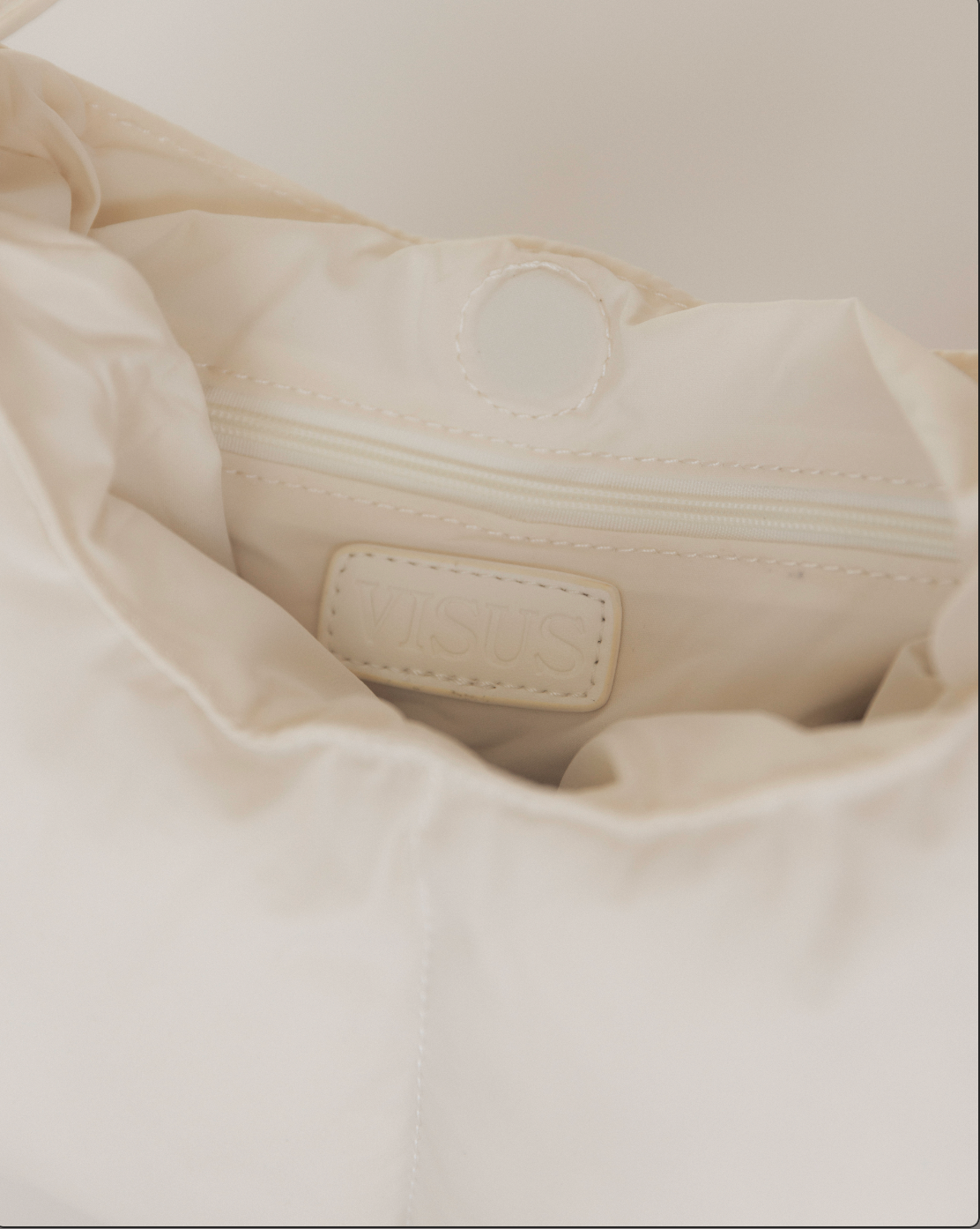 ポーチ EMIS PUFFER MICRO BAGWHITE MINI PUFFER PURSE - BONE